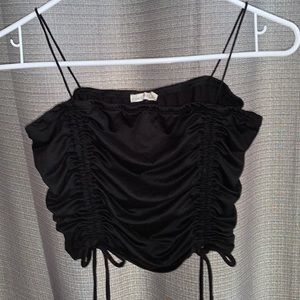 cute ruffled tank top cropped <3